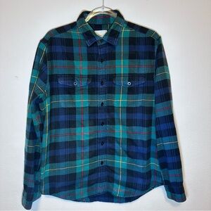 American Eagle Men’s Medium Flannel Blue/Green/Yellow/Red
